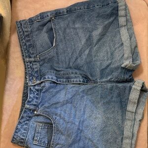 Refuge Denim Blue Shorts